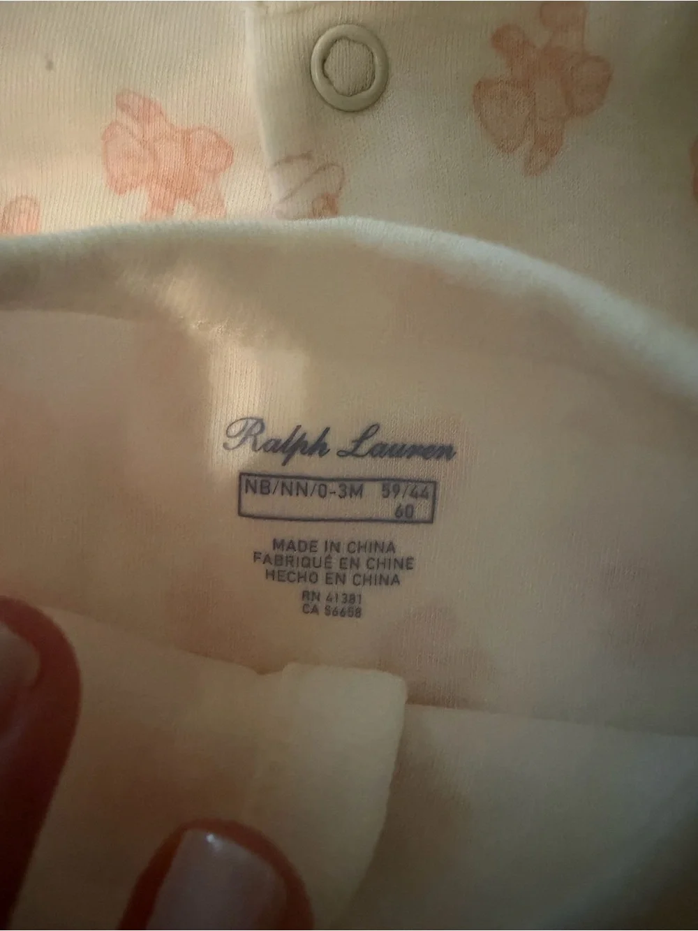 Ralph Lauren Teddy Bear Footie & Reversible Cardigan - Never Worn